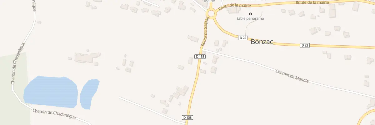 Plan du 159 Menole Ouest à Bonzac
