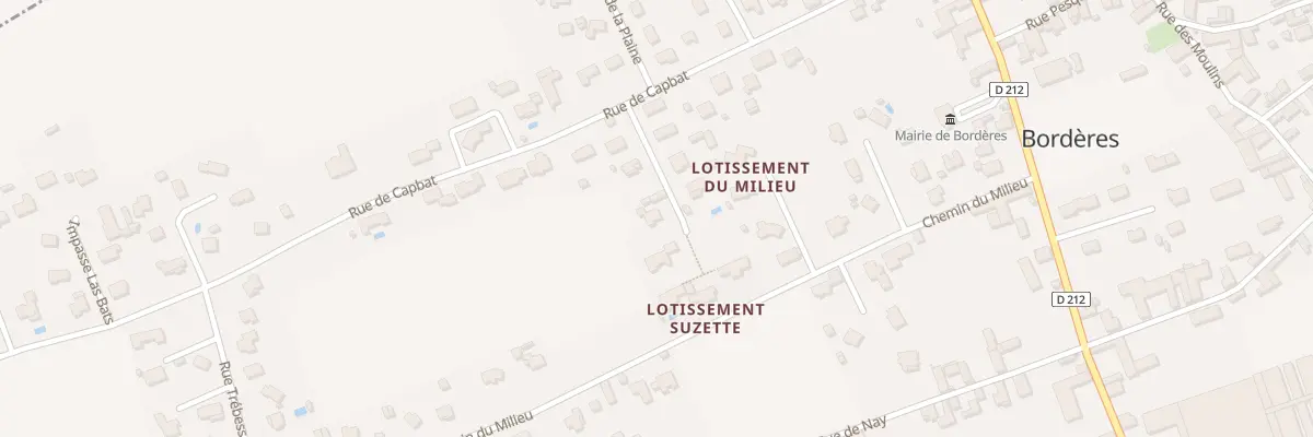 Plan du 6 Imp Capbat à Bordères