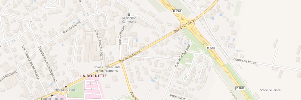 Plan du 134B Rue de la Marne à Libourne