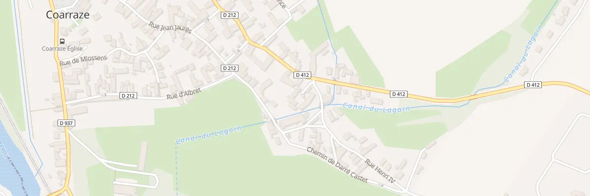 Plan du 2 Pl Henri IV à Coarraze