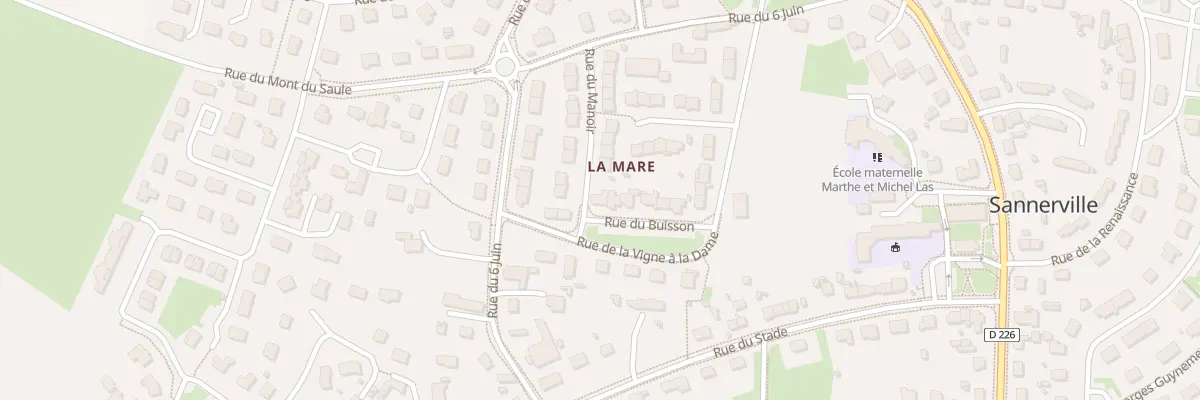 Plan du 1 Rue du Buisson à Sannerville