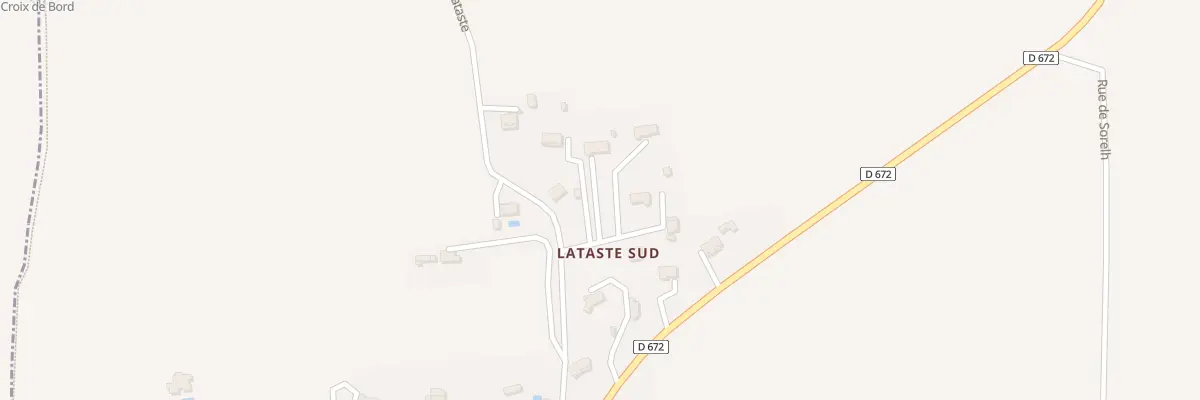 Plan du 7 Lataste Sud au Pian-sur-Garonne
