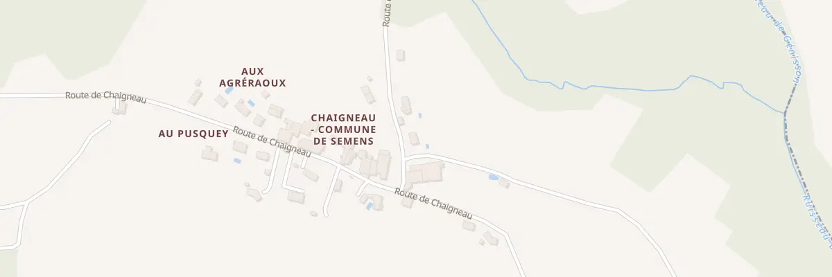 Plan du 2 Rte de Carrat à Semens