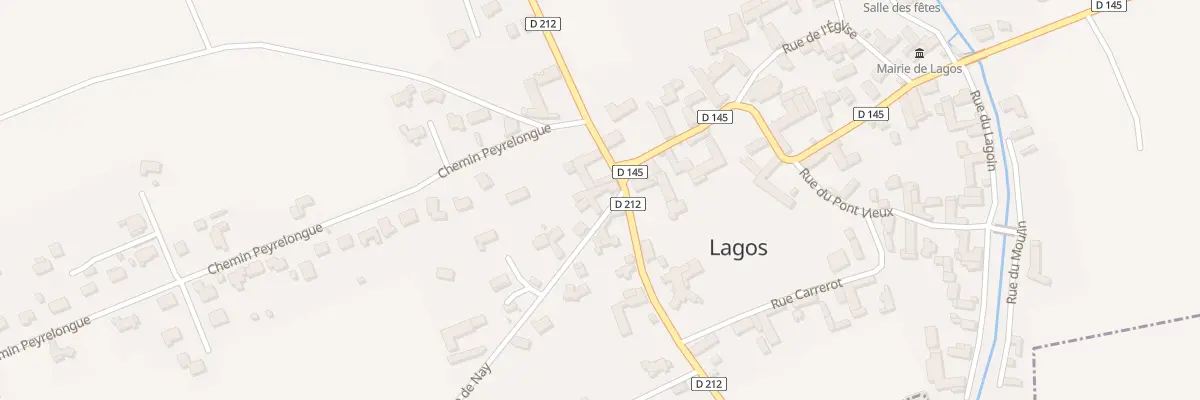 Plan du 4 Rte de Nay à Lagos