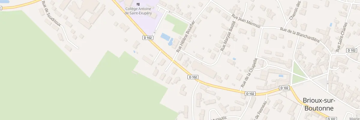 Plan du 22 Rue Hélène Boucher à Brioux-sur-Boutonne