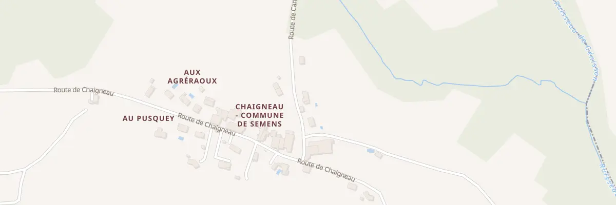 Plan du 2 Le Carrat à Semens