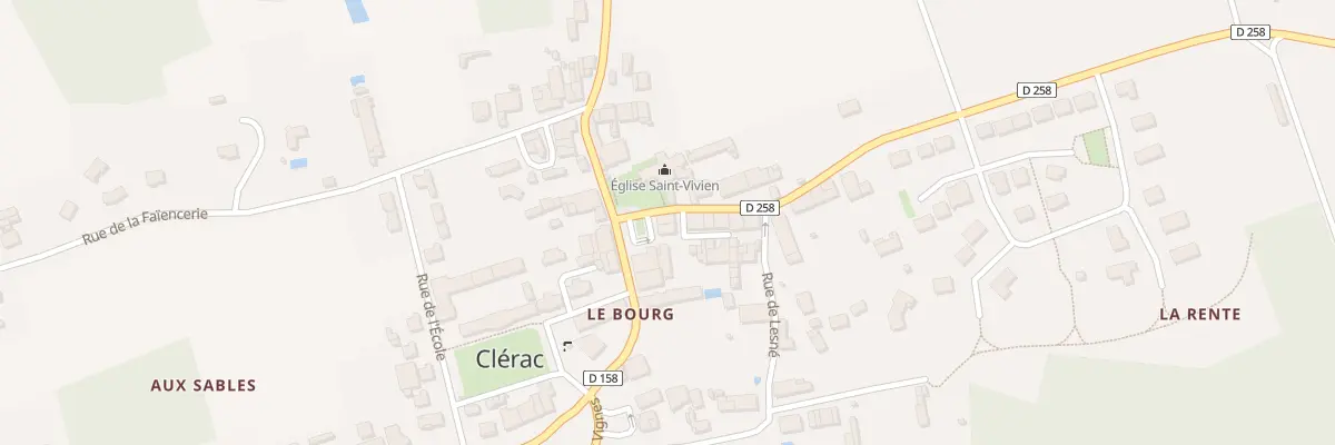Plan du 1 Pl du Souvenir à Clérac