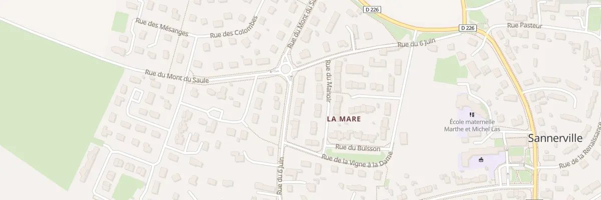 Plan du 34 Rue du 6 Juin à Sannerville