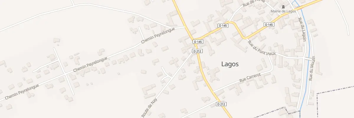 Plan du 8 Rte de Nay à Lagos