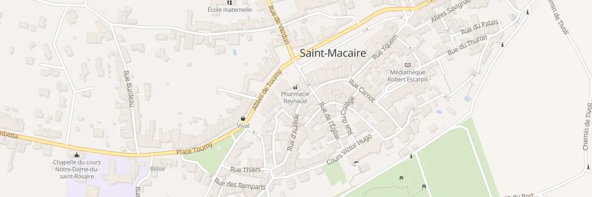 Plan du 8 Rue d’Aulède à Saint-Macaire