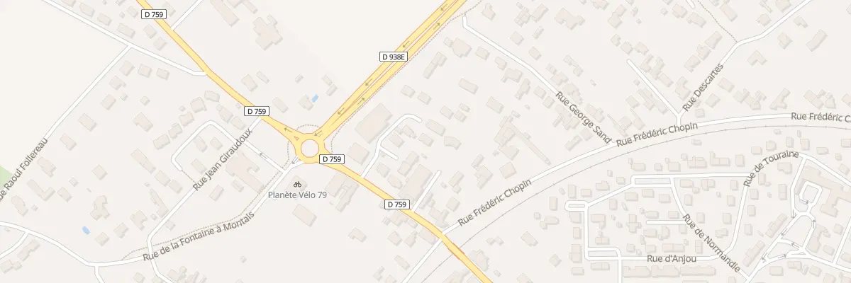 Plan du 8 Imp Gaston Chérau à Thouars