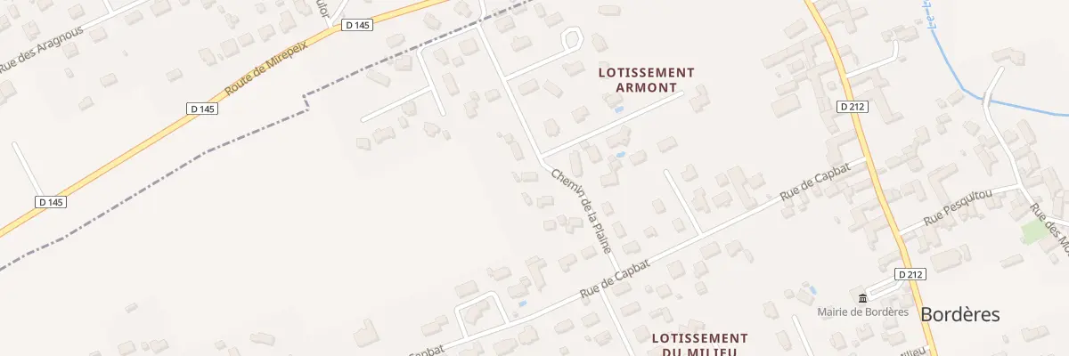 Plan du 5 Che de la Plaine à Bordères