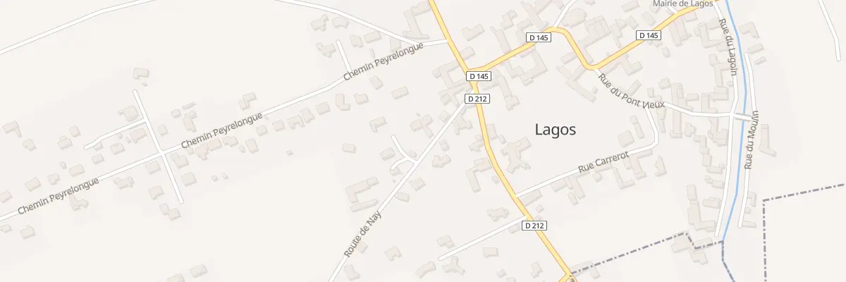 Plan du 10 Rte de Nay à Lagos
