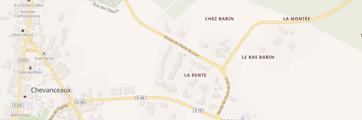 Plan du 3 Res de la Rente à Chevanceaux