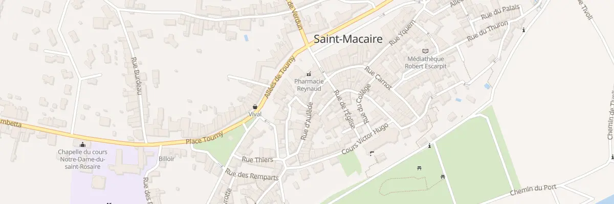 Plan du 14 Rue d’Aulède à Saint-Macaire