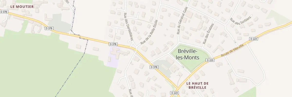 Plan du 2 Rue de la Belle Étoile à Bréville-les-Monts