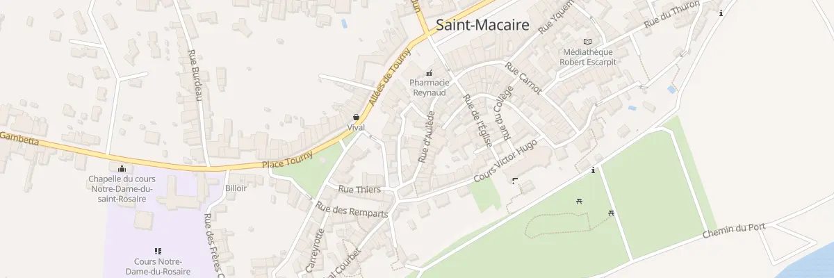 Plan du 22 Rue d’Aulède à Saint-Macaire