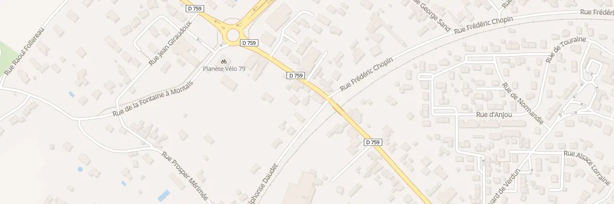 Plan du 4 Rue Alphonse Daudet à Thouars