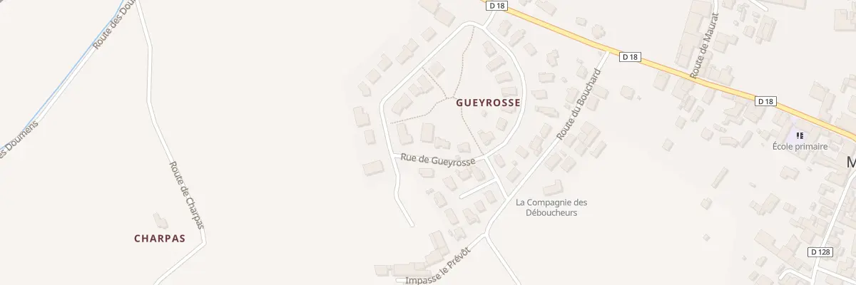 Plan du 282 Rue de Gueyrosse à Moulon