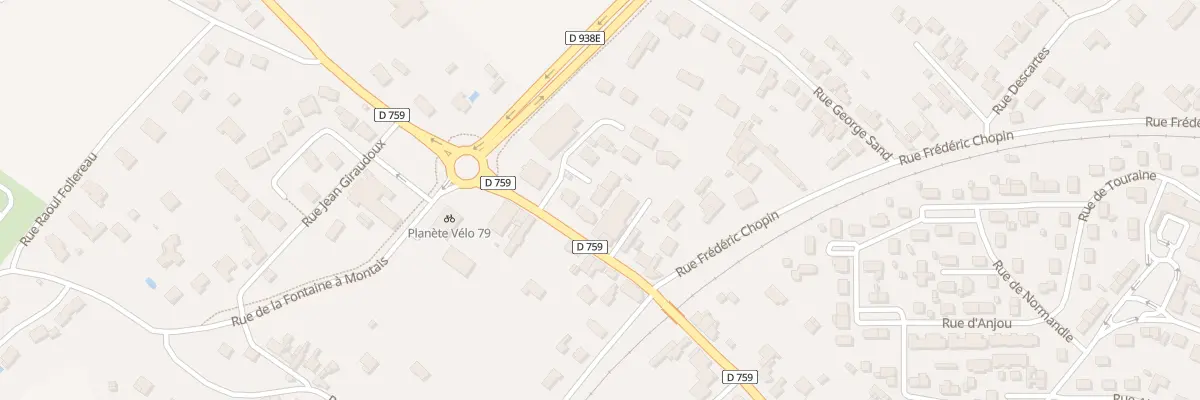 Plan du 12 Imp Gaston Chérau à Thouars