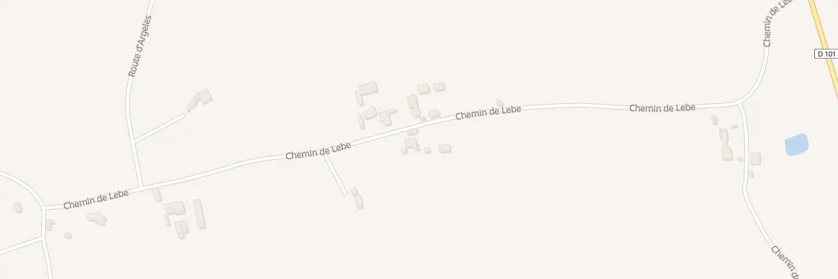 Plan du 468 Chem de Lebe à Projan