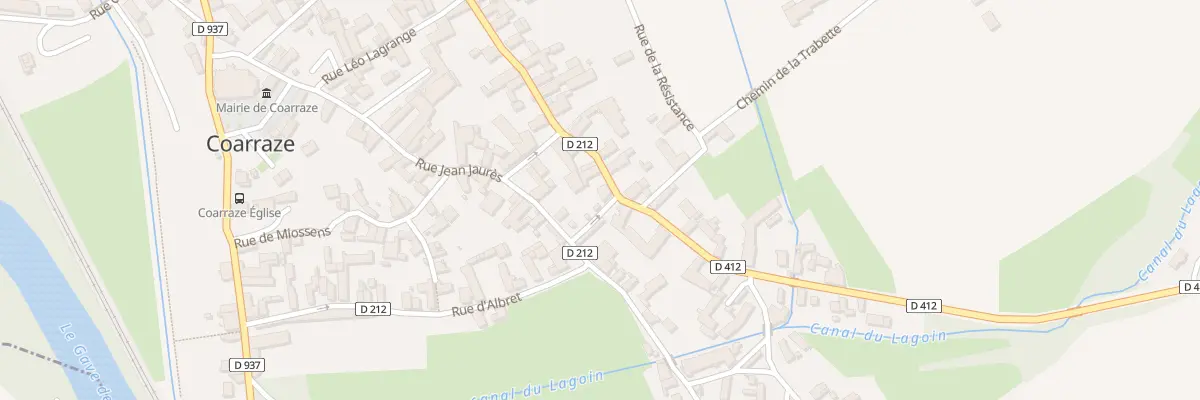 Plan du 1 Rue Gambetta à Coarraze