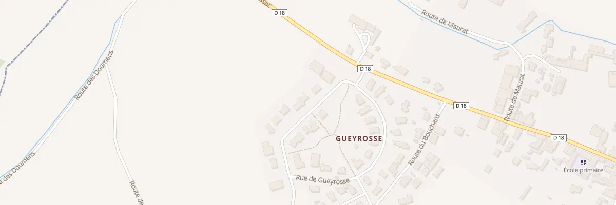 Plan du 443 Rue de Gueyrosse à Moulon