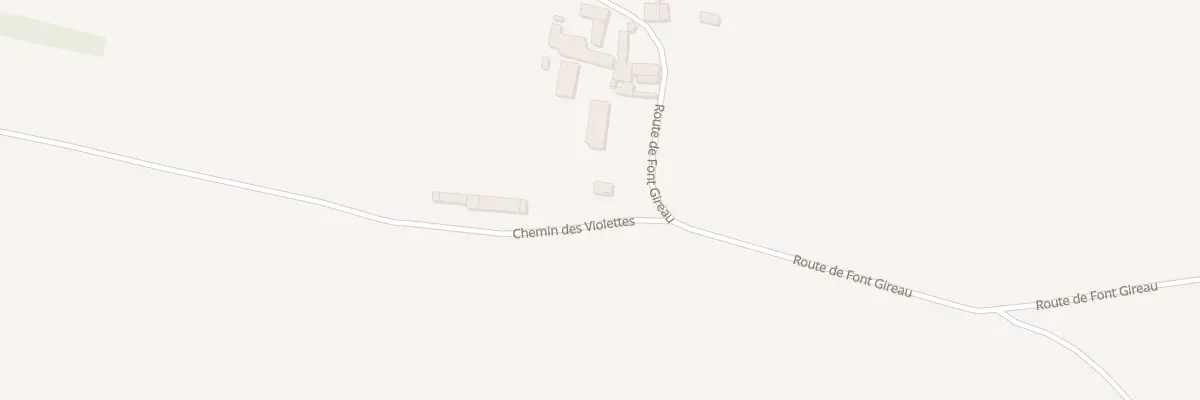 Plan du 2 Che des Violettes à Barret