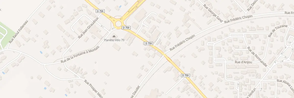 Plan du 5 Rue Gaston Chérau à Thouars