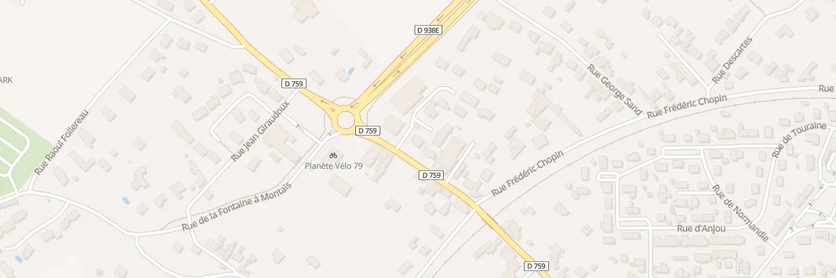 Plan du 8B Rue Gaston Chérau à Thouars