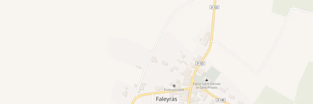 Plan du 28 Le Bourg à Faleyras