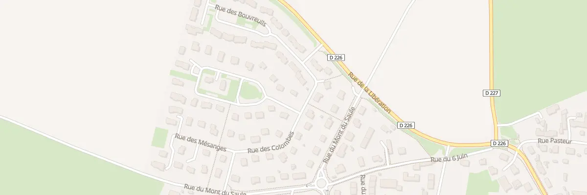 Plan du 2 Rue des Chardonnerets à Sannerville