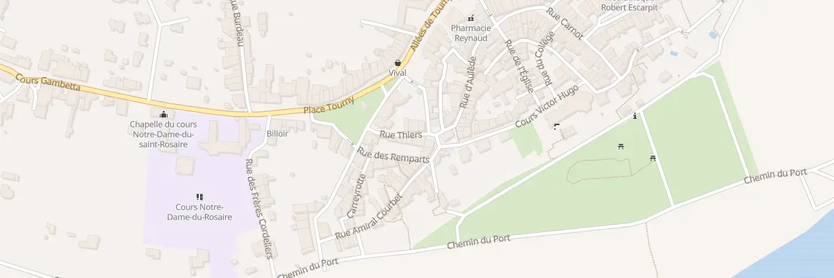 Plan du 1B Rue Thiers à Saint-Macaire