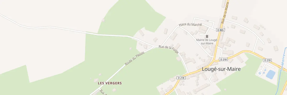 Plan du 36 Rte du Plessis à Lougé-sur-Maire