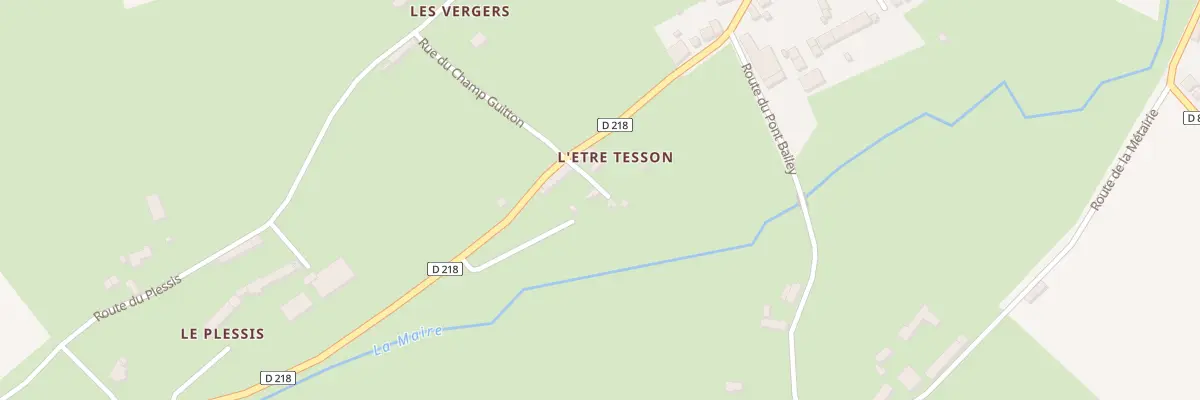 Plan du 111 Rte de l’Être Tesson à Lougé-sur-Maire