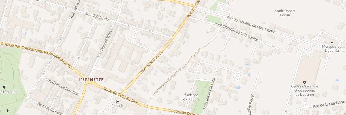 Plan du 24 Rue de la Bordette à Libourne