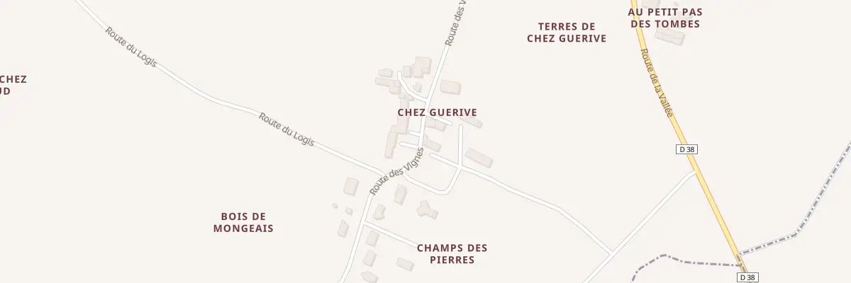 Plan du 2001 Chez Guerive à Lachaise