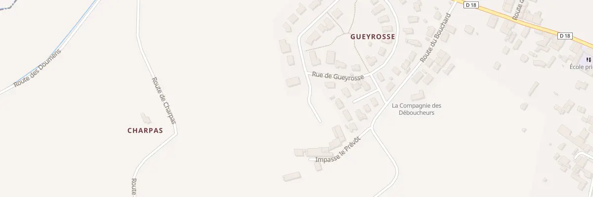 Plan du 40 Lot Gueyrosse à Moulon