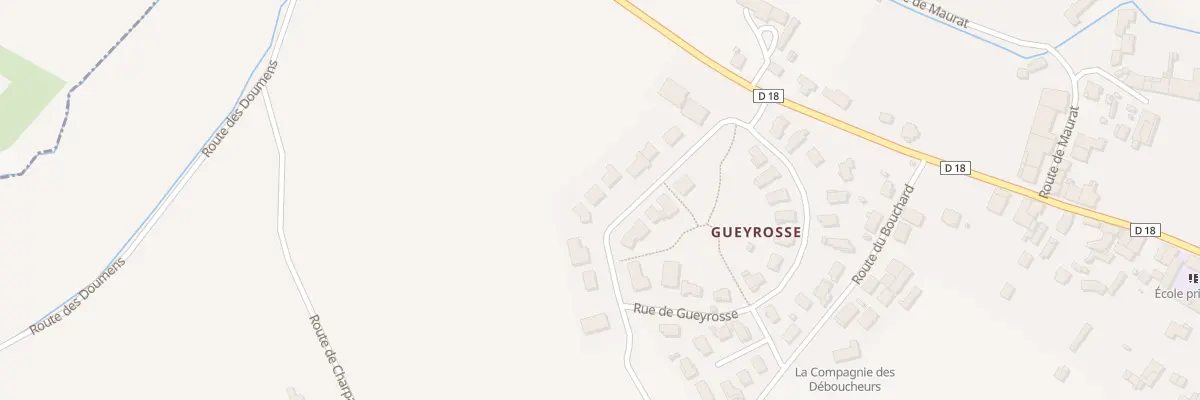 Plan du 5 Gueyrosse à Moulon