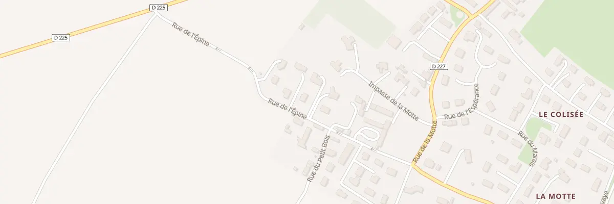 Plan du 14 Rue de l’Épine à Émiéville