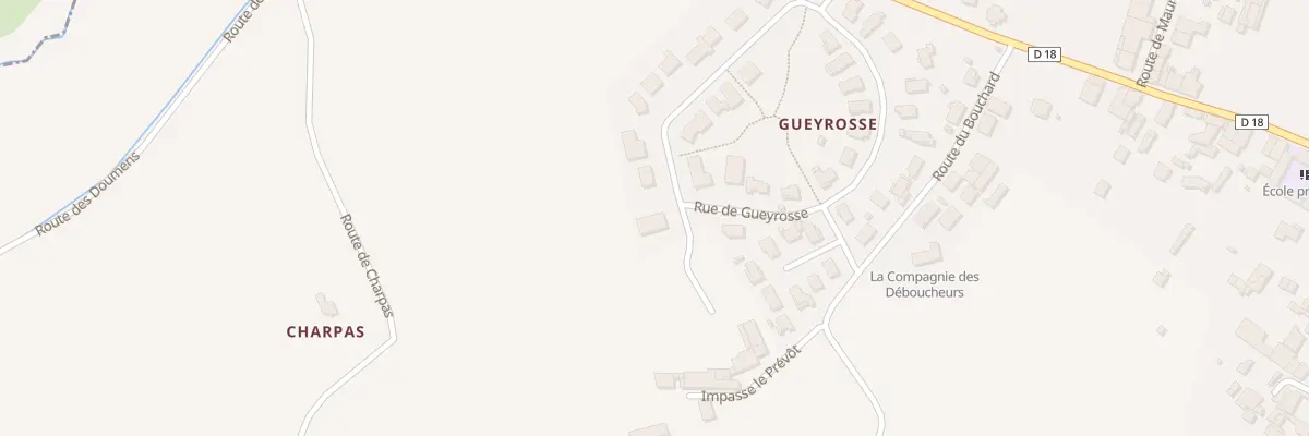 Plan de Lot Gueyrosse à Moulon