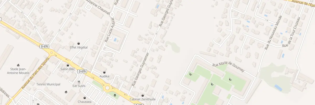 Plan du 20 Rue Georges Guynemer à Libourne
