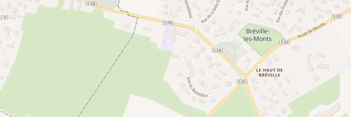 Plan du 15 Rue du Belvédère à Bréville-les-Monts