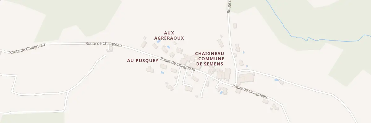 Plan du 12 Chaigneau à Semens