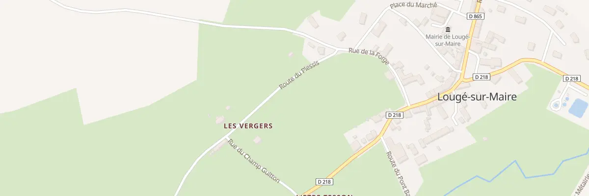 Plan du 99 Rte du Plessis à Lougé-sur-Maire