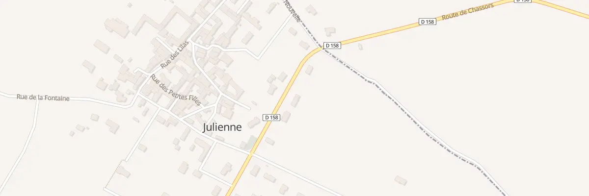 Plan du 7 Rue de Chassors à Julienne