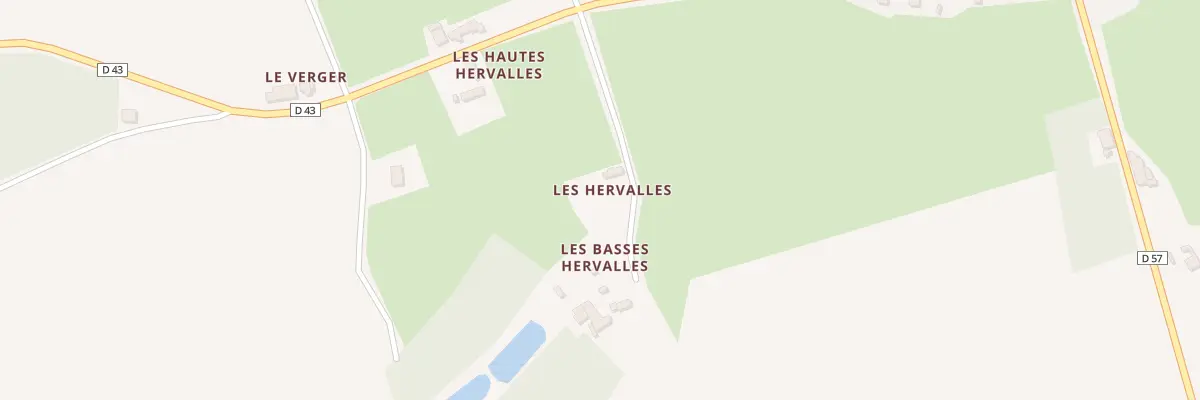 Plan du 5065 Les Hervalles à Chevillé
