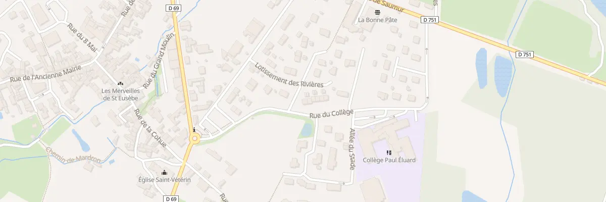 Plan du 1 Rue des Rivières à Gennes-Val-de-Loire