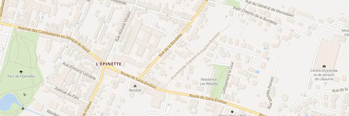 Plan du 14 Rue de la Bordette à Libourne