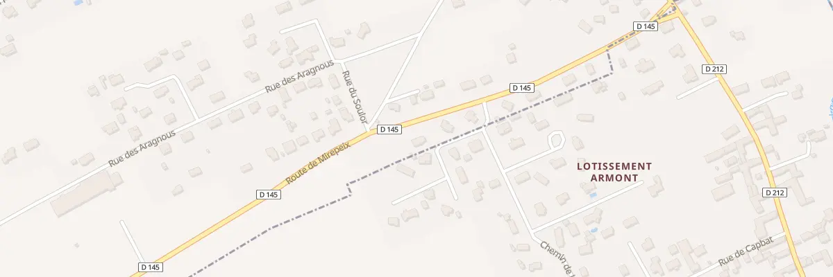 Plan du 15 Rte de Mirepeix à Lagos